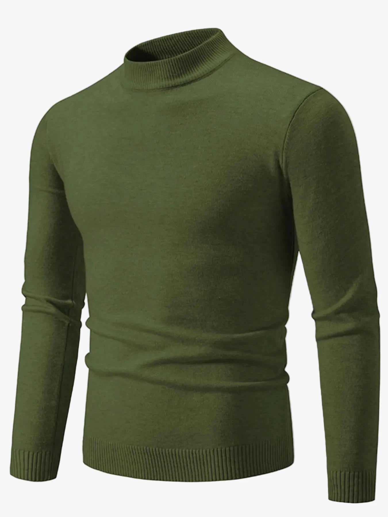 IREP Stealth Wealth Chad Ribbed Hem Mock Neck Long Sleeve Sweater Sweater iRepBrand
