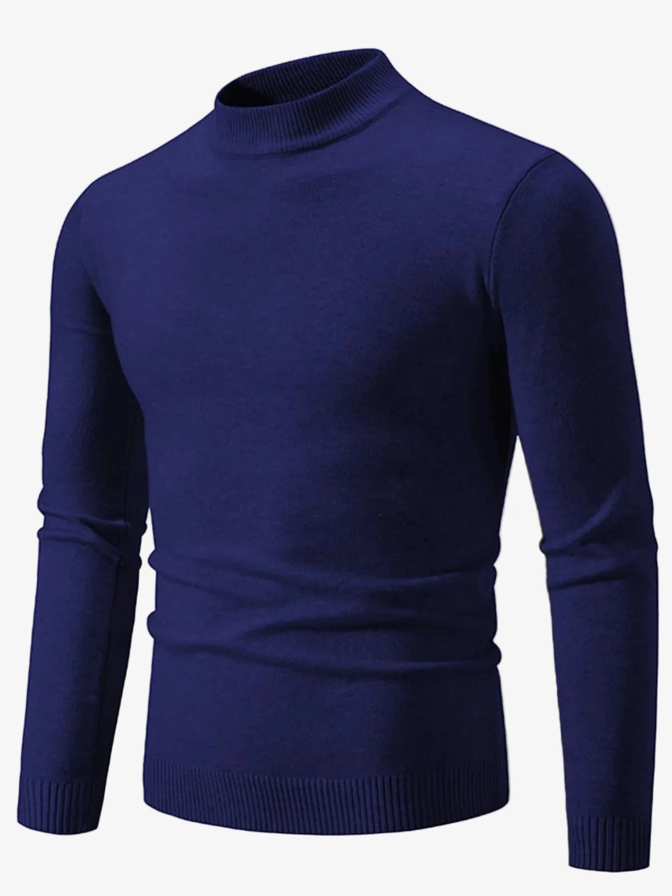 IREP Stealth Wealth Chad Ribbed Hem Mock Neck Long Sleeve Sweater Sweater iRepBrand
