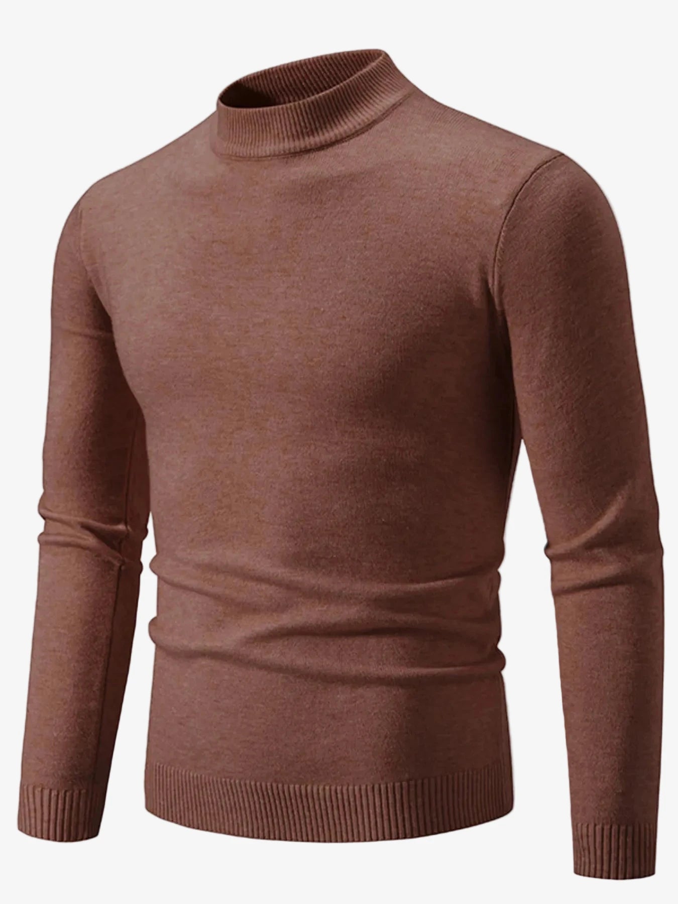 IREP Stealth Wealth Chad Ribbed Hem Mock Neck Long Sleeve Sweater Sweater iRepBrand