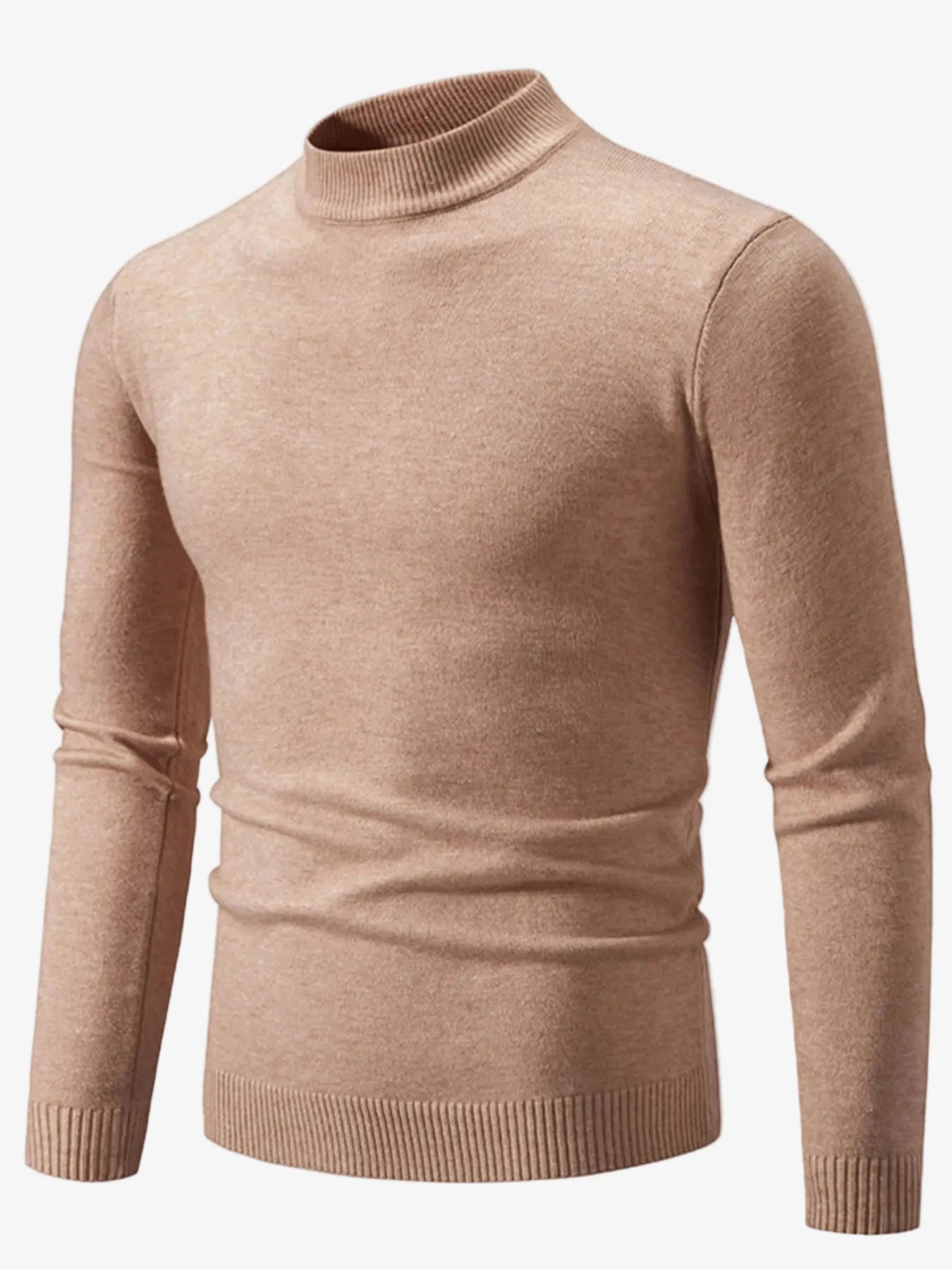 IREP Stealth Wealth Chad Ribbed Hem Mock Neck Long Sleeve Sweater Sweater iRepBrand