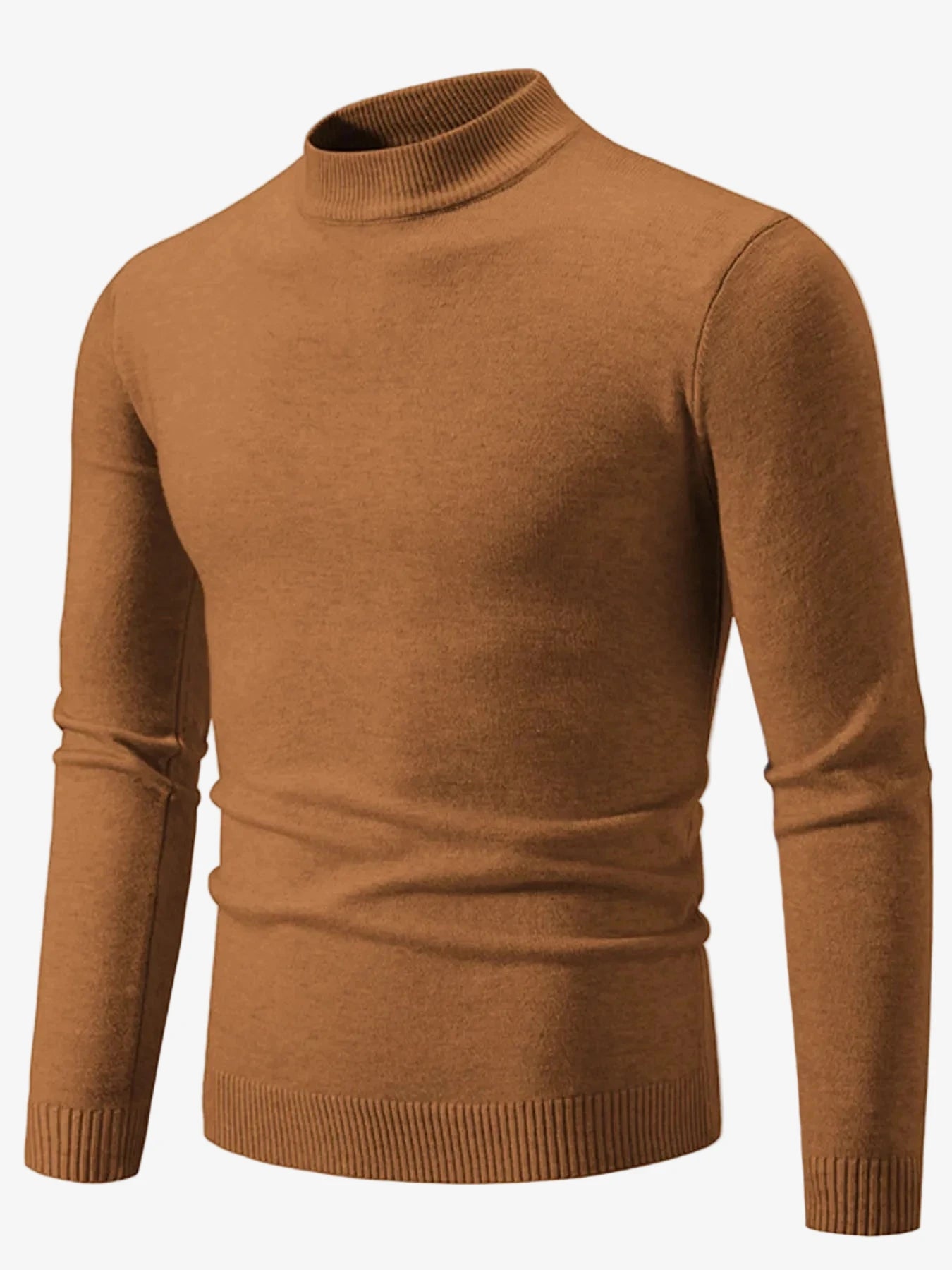IREP Stealth Wealth Chad Ribbed Hem Mock Neck Long Sleeve Sweater Sweater iRepBrand