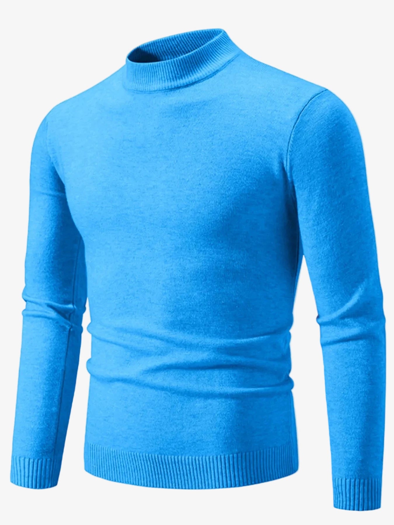 IREP Stealth Wealth Chad Ribbed Hem Mock Neck Long Sleeve Sweater Sweater iRepBrand
