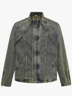 IREP Stealth Wealth Chandni Plus Size Zip Up Long Sleeve Denim Jacket Jacket iRepBrand