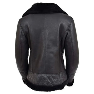 IREP Stealth Wealth Cora Shearling Leather Aviator Coat Aviator Jacket iRepBrand