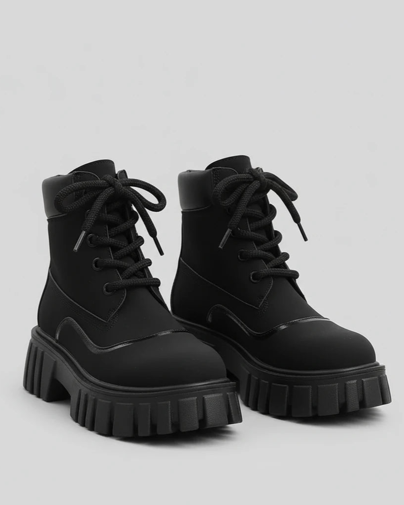 IREP Stealth Wealth Della Lace Up Platform Boots Shoes iRepBrand