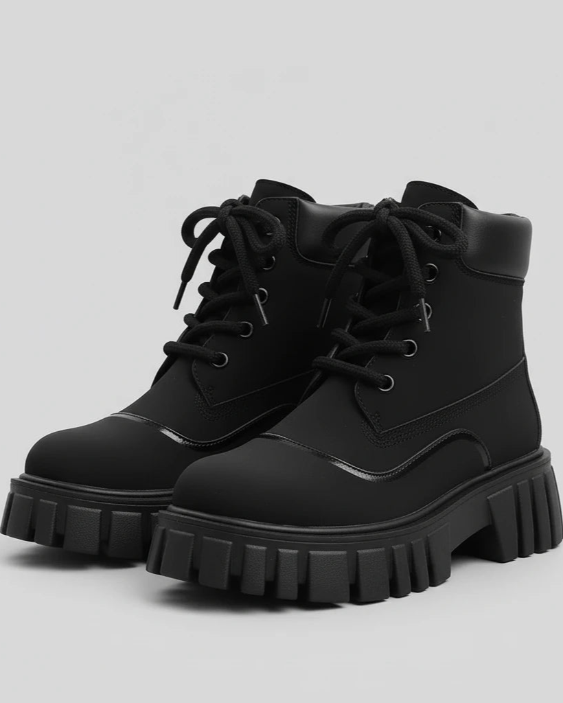 IREP Stealth Wealth Della Lace Up Platform Boots Shoes iRepBrand