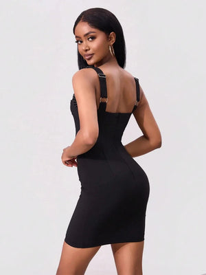 IREP Stealth Wealth Destiny Bead Trimmed Strap Dress Dress iRepBrand