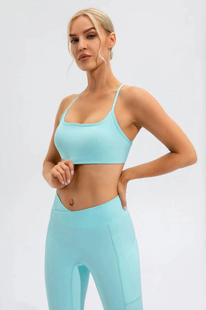 IREP Stealth Wealth Ecstasy Crisscross Spaghetti Strap Active Cami Top iRepBrand