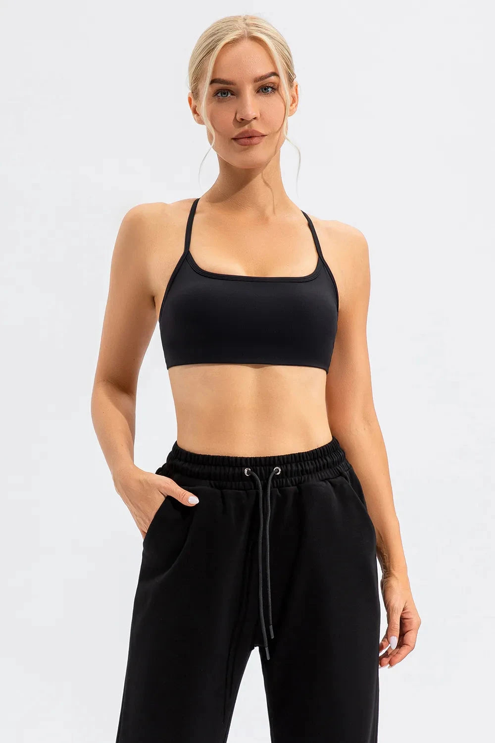 IREP Stealth Wealth Ecstasy Crisscross Spaghetti Strap Active Cami Top iRepBrand