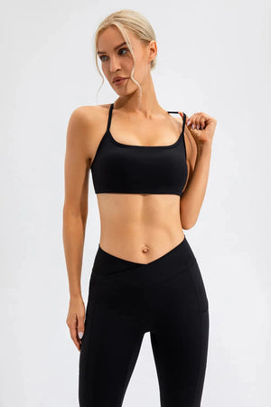 IREP Stealth Wealth Ecstasy Crisscross Spaghetti Strap Active Cami Top iRepBrand