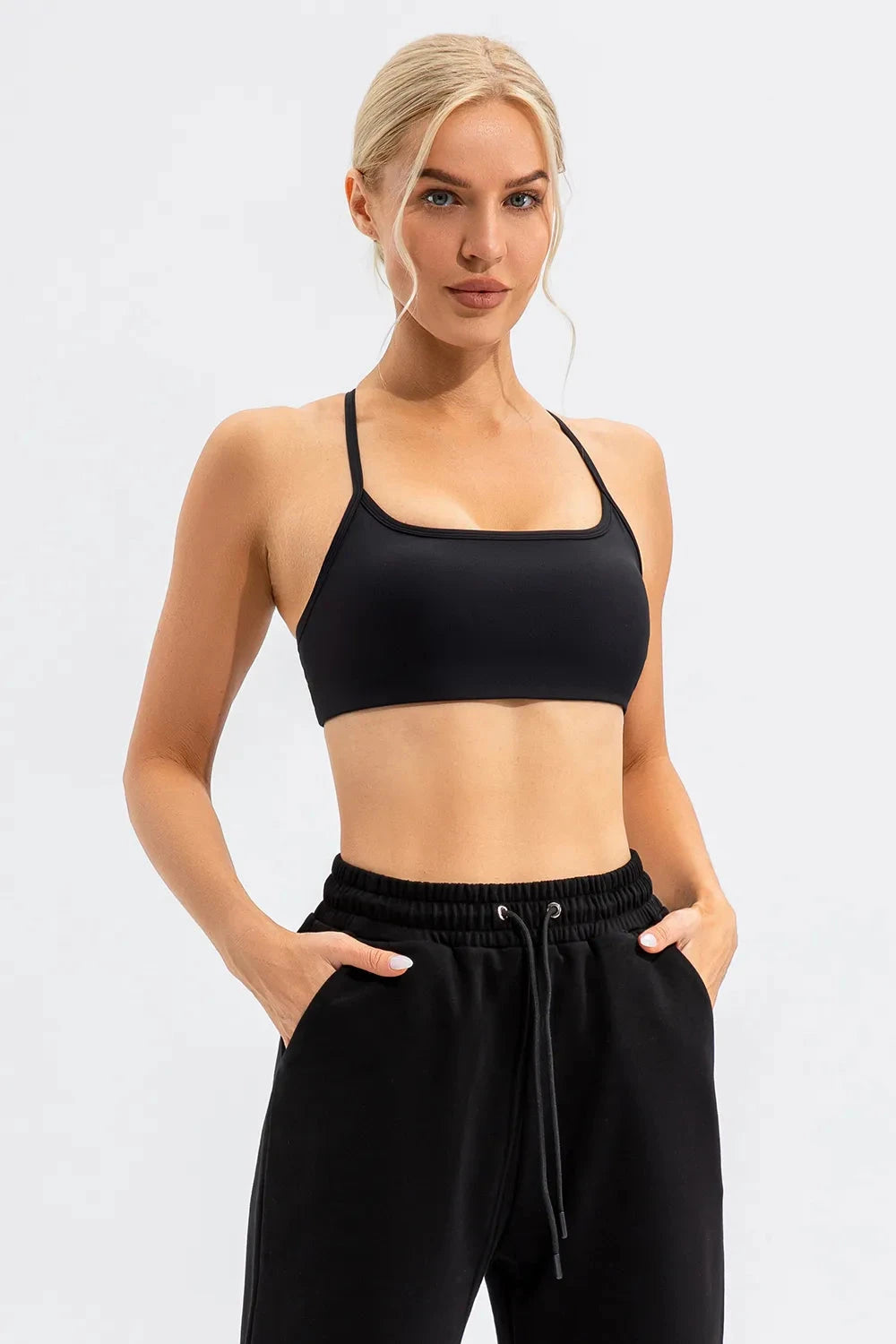 IREP Stealth Wealth Ecstasy Crisscross Spaghetti Strap Active Cami Top iRepBrand