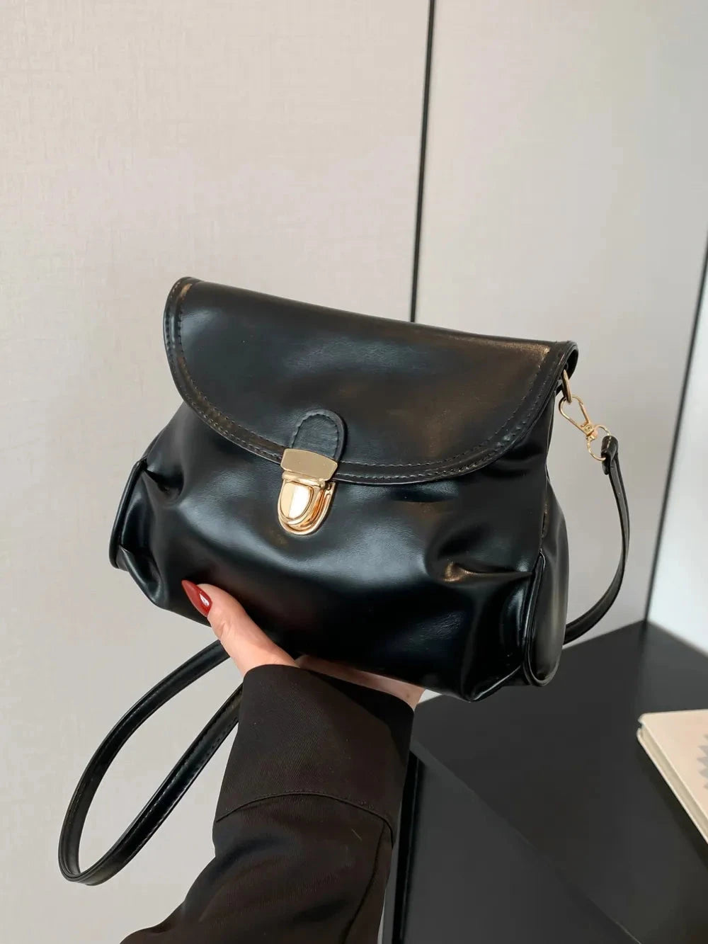 IREP Stealth Wealth Elio Leather Adjustable Strap Crossbody Bag Bags iRepBrand