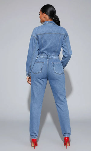 IREP Stealth Wealth Emanate Distressed Denim Jumpsuit Jeans iRepBrand