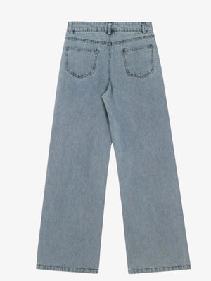 IREP Stealth Wealth Endellion Wing Design Wide Leg Jeans Jeans iRepBrand