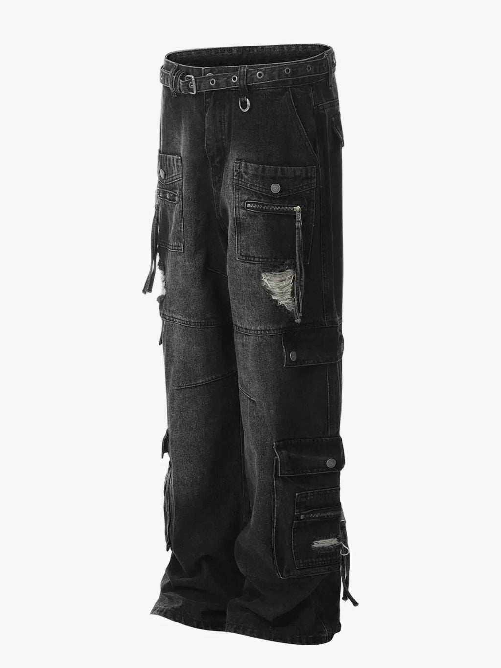 IREP Stealth Wealth Esumi Distressed Cargo Wide Leg Jeans Jeans iRepBrand