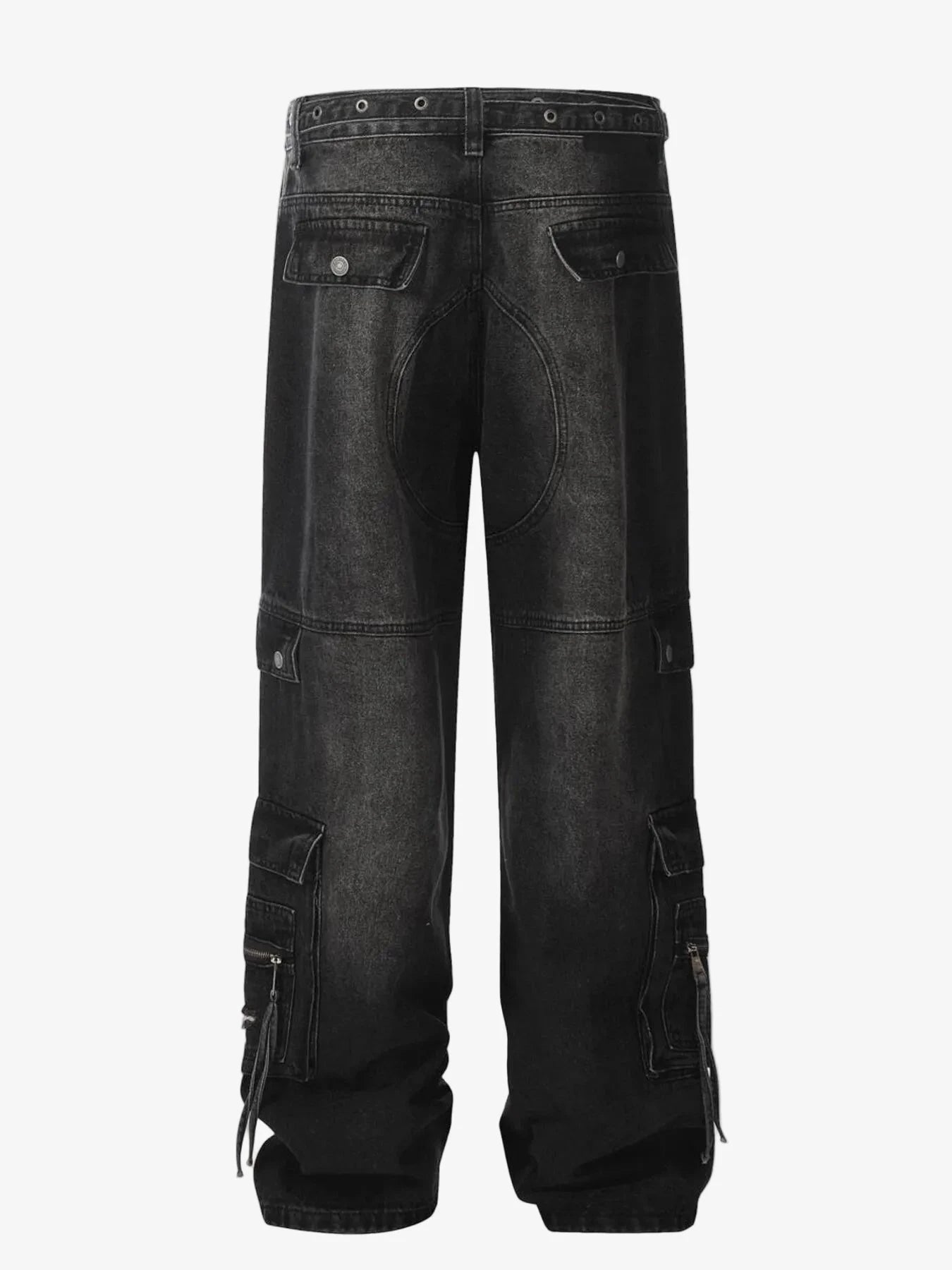 IREP Stealth Wealth Esumi Distressed Cargo Wide Leg Jeans Jeans iRepBrand