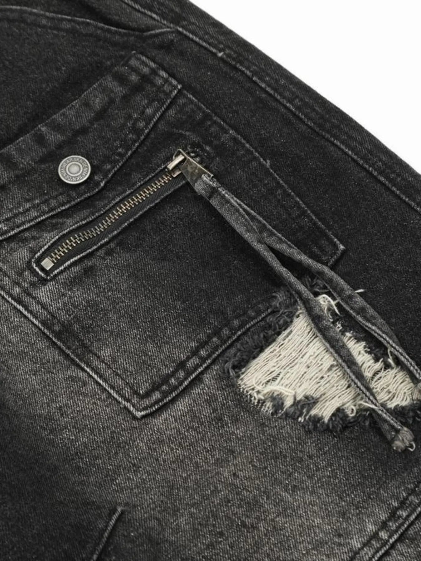 IREP Stealth Wealth Esumi Distressed Cargo Wide Leg Jeans Jeans iRepBrand