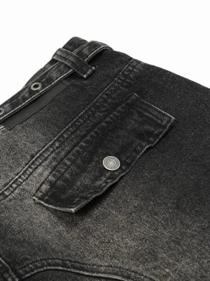 IREP Stealth Wealth Esumi Distressed Cargo Wide Leg Jeans Jeans iRepBrand