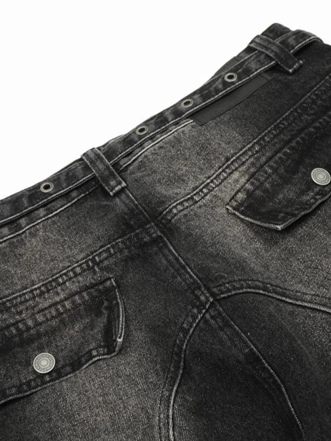 IREP Stealth Wealth Esumi Distressed Cargo Wide Leg Jeans Jeans iRepBrand