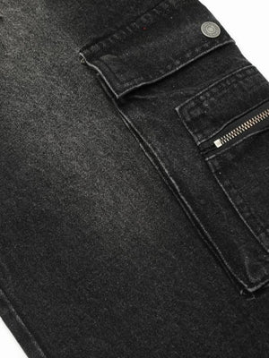IREP Stealth Wealth Esumi Distressed Cargo Wide Leg Jeans Jeans iRepBrand