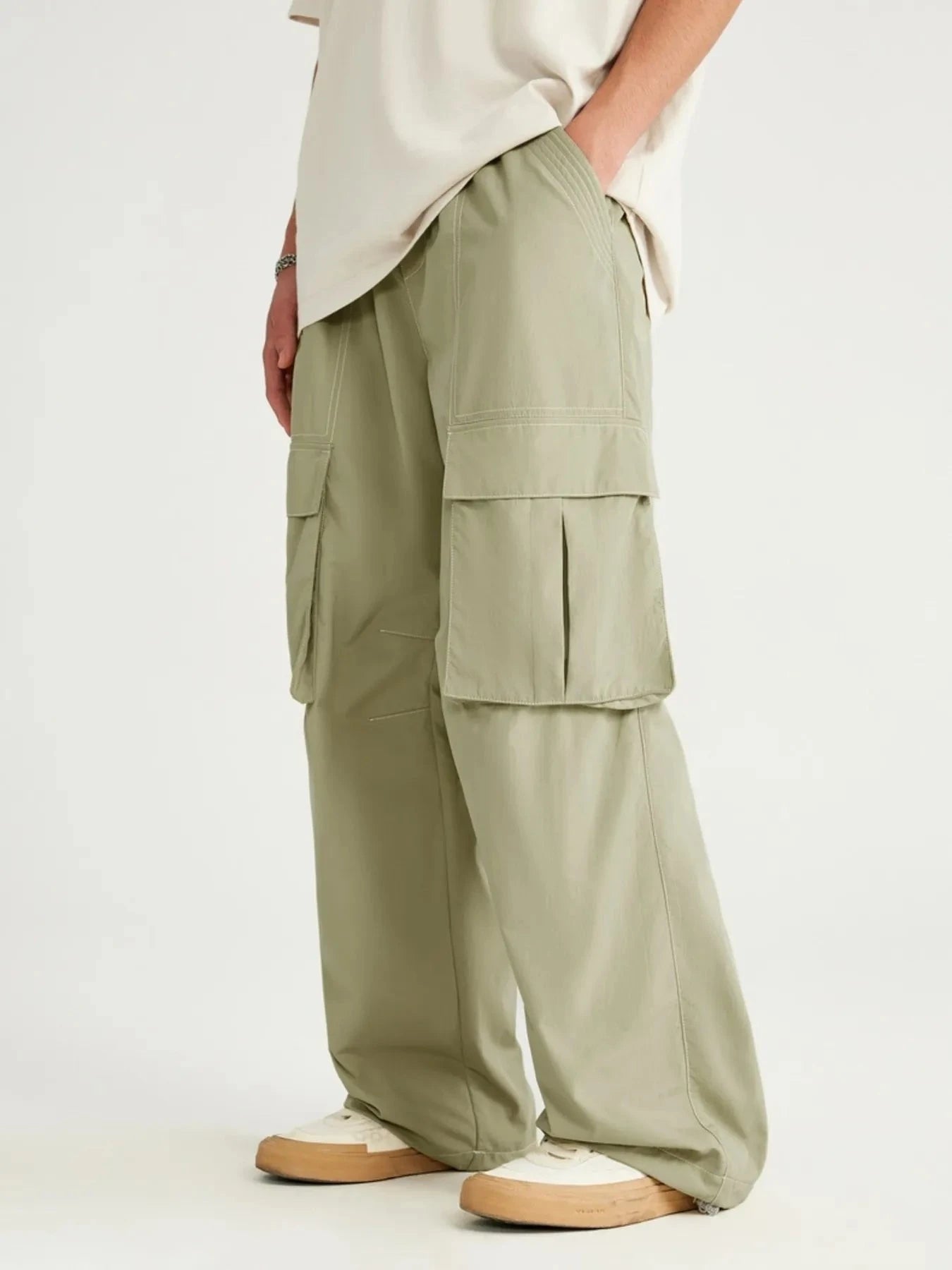IREP Stealth Wealth Figuierro Oversized Cargo Utility Wide Leg Pants Pants iRepBrand