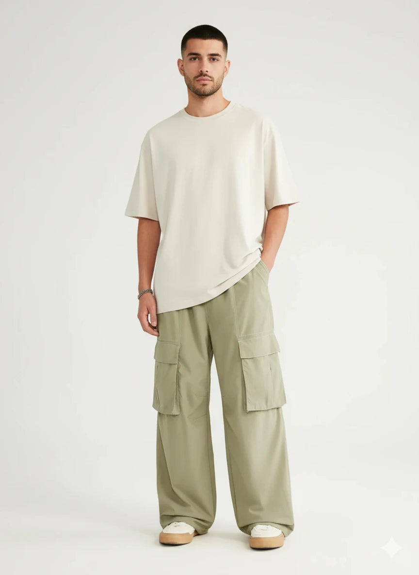 IREP Stealth Wealth Figuierro Oversized Cargo Utility Wide Leg Pants Pants iRepBrand