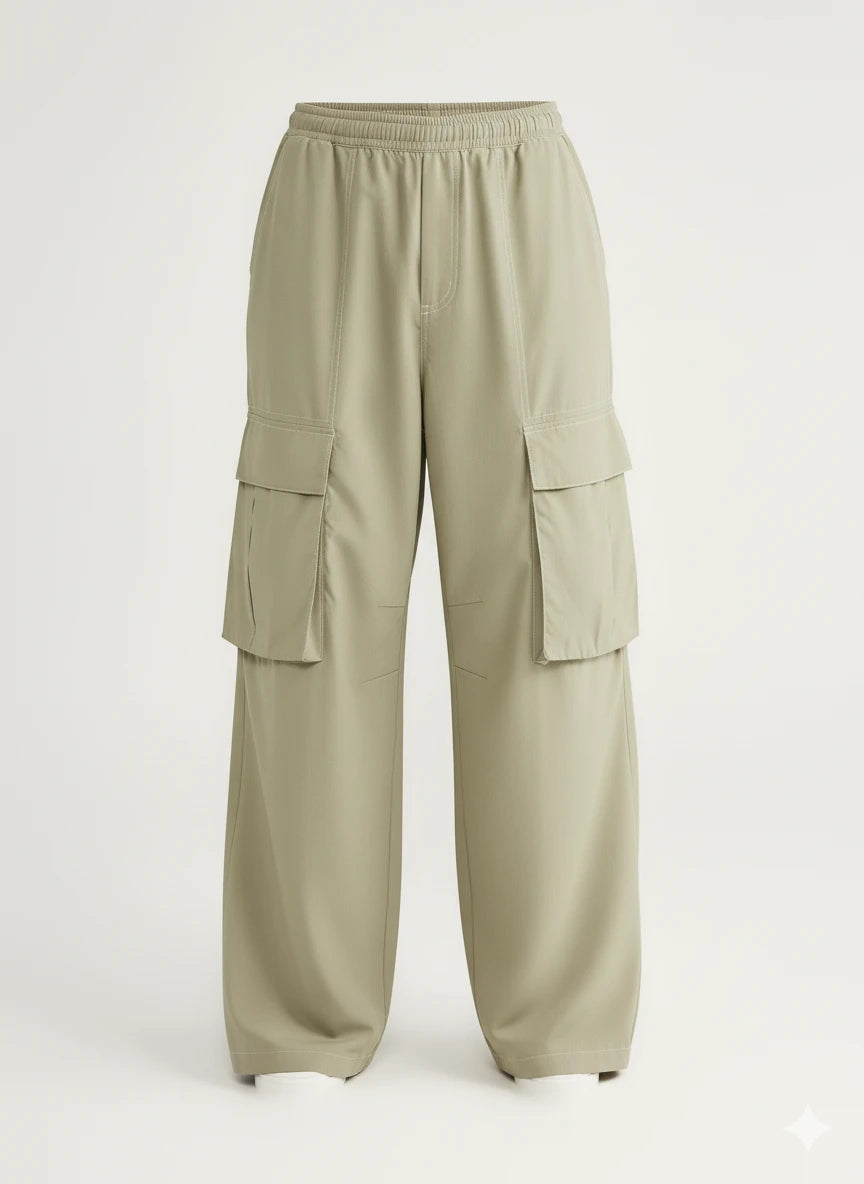 IREP Stealth Wealth Figuierro Oversized Cargo Utility Wide Leg Pants Pants iRepBrand