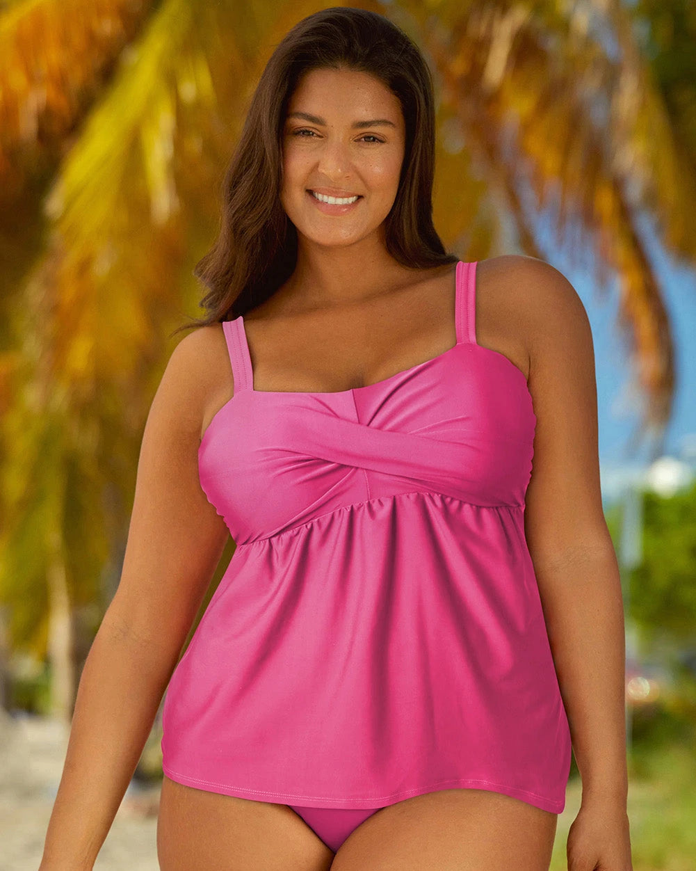 IREP Stealth Wealth Full Size Adjustable Strap Tankini Set Trendsi 