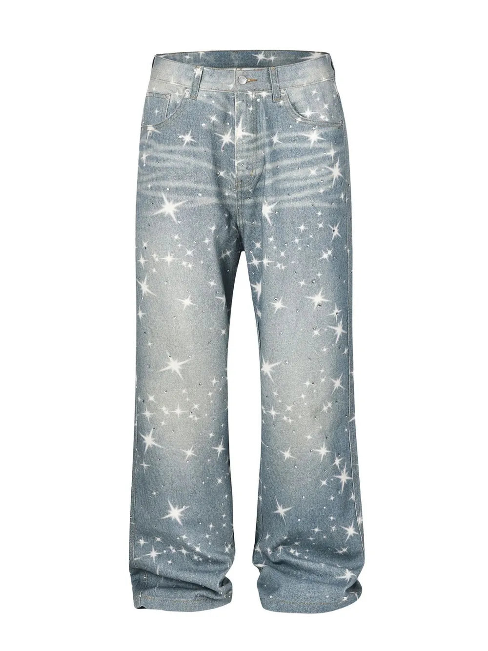 IREP Stealth Wealth Galaxy Rhinestone Star Print Jeans Jeans iRepBrand
