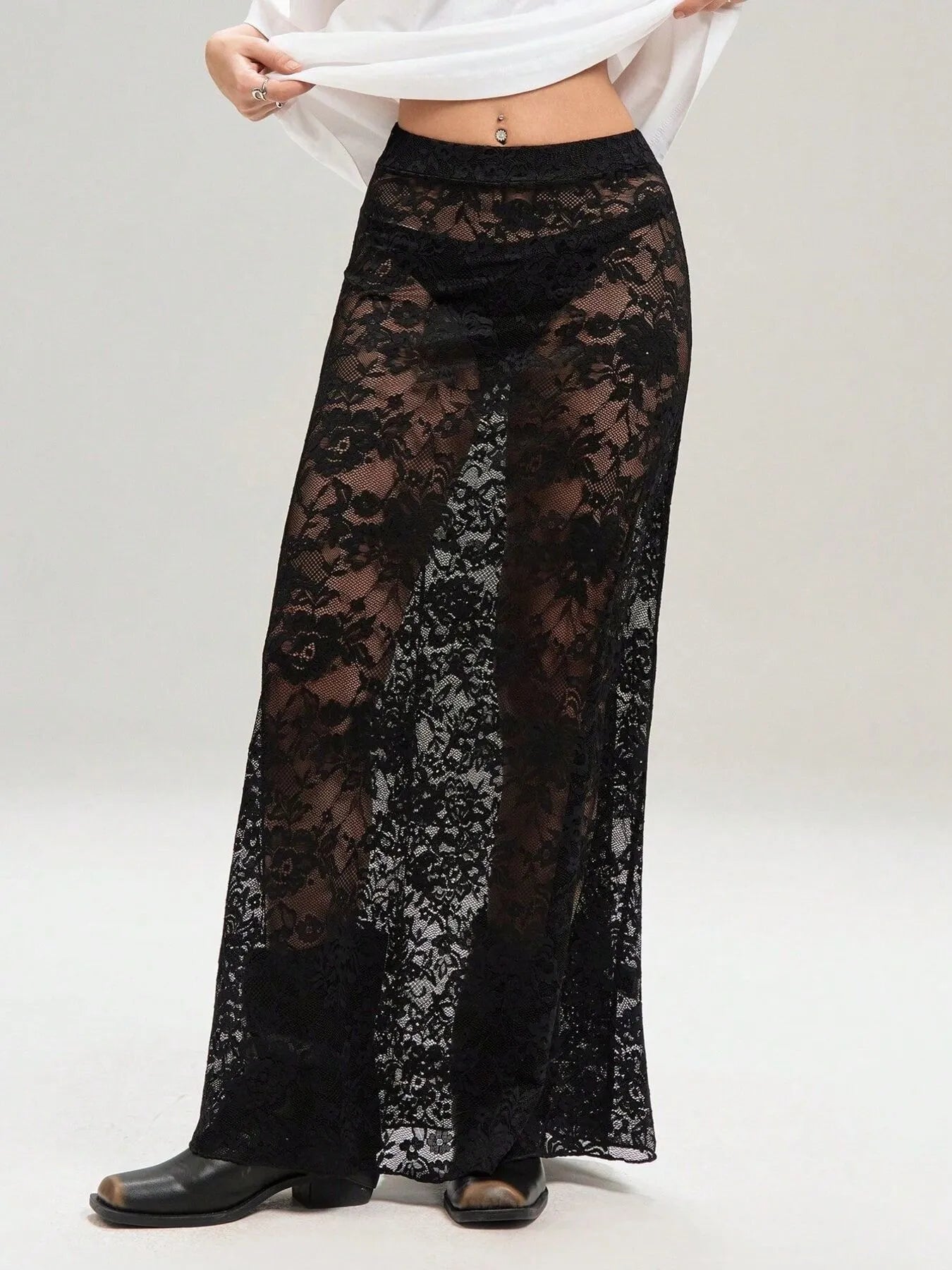 IREP Stealth Wealth Gamela Lace Maxi Skirt Skirt iRepBrand