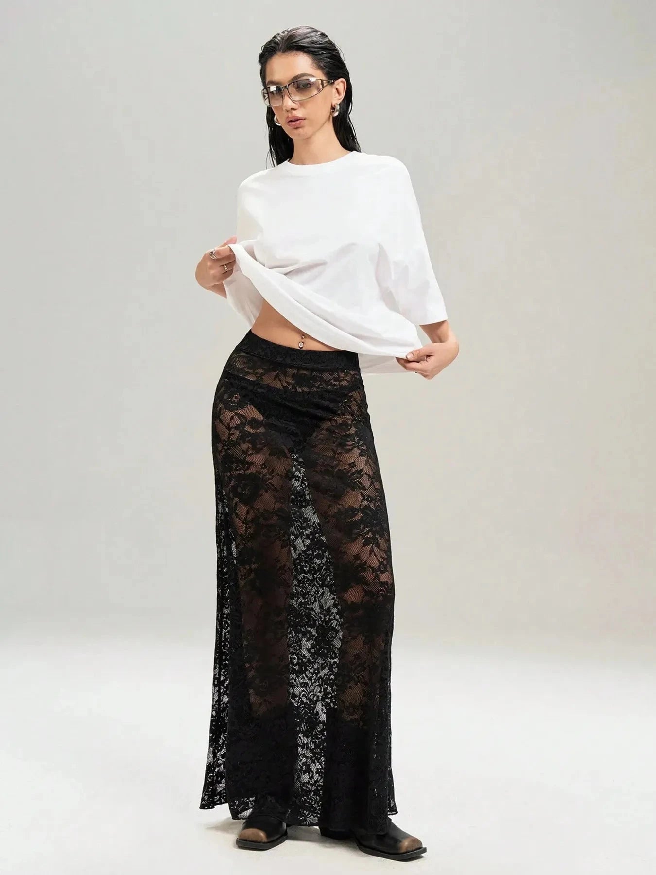 IREP Stealth Wealth Gamela Lace Maxi Skirt Skirt iRepBrand