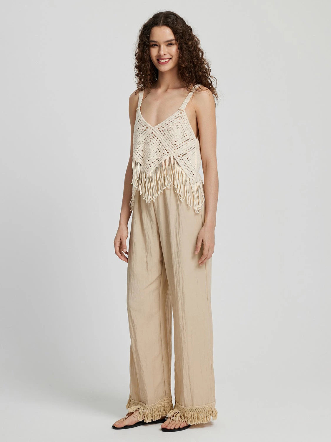 IREP Stealth Wealth Gianna Fringe Hem Pants Pants iRepBrand