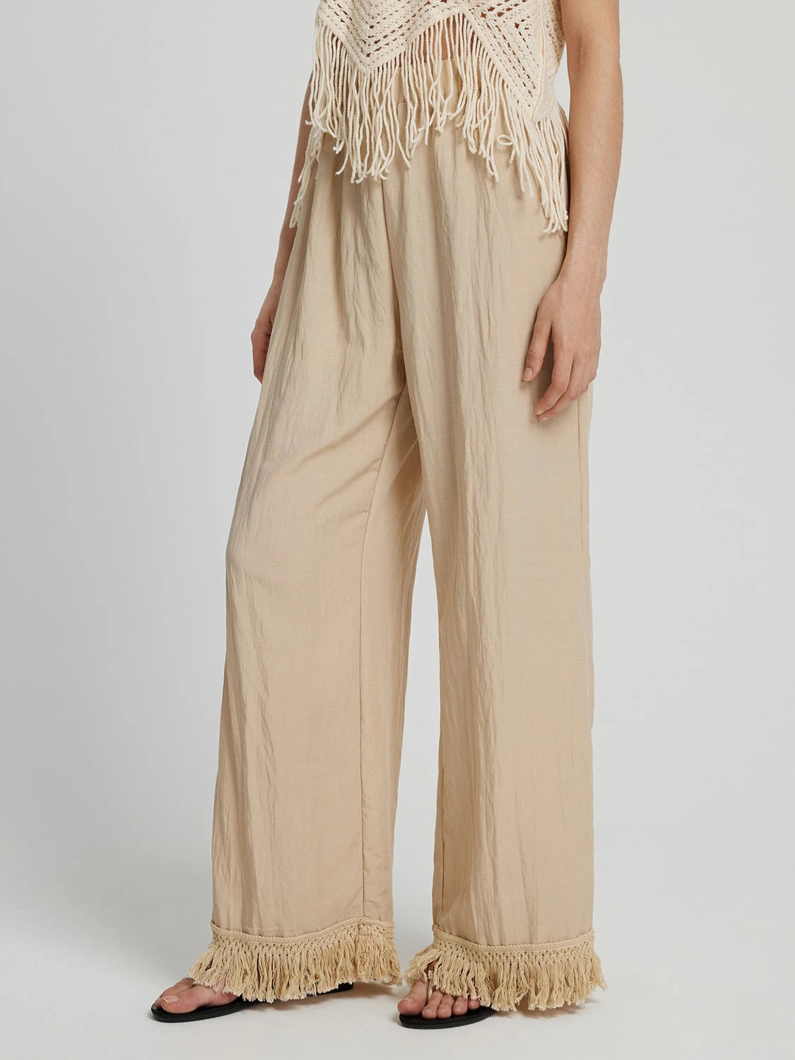 IREP Stealth Wealth Gianna Fringe Hem Pants Pants iRepBrand