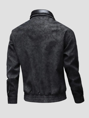 IREP Stealth Wealth Jericho Leather Bomber Jacket Jacket iRepBrand