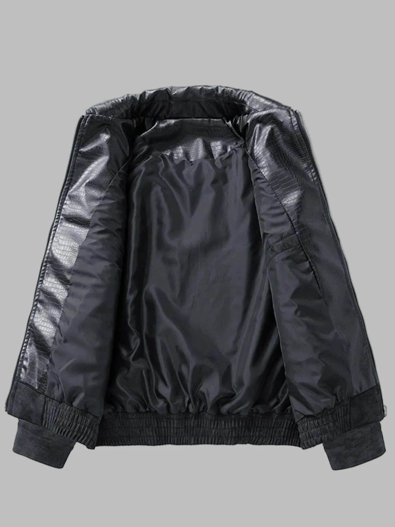IREP Stealth Wealth Jericho Leather Bomber Jacket Jacket iRepBrand