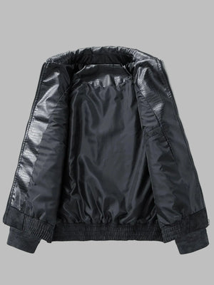 IREP Stealth Wealth Jericho Leather Bomber Jacket Jacket iRepBrand