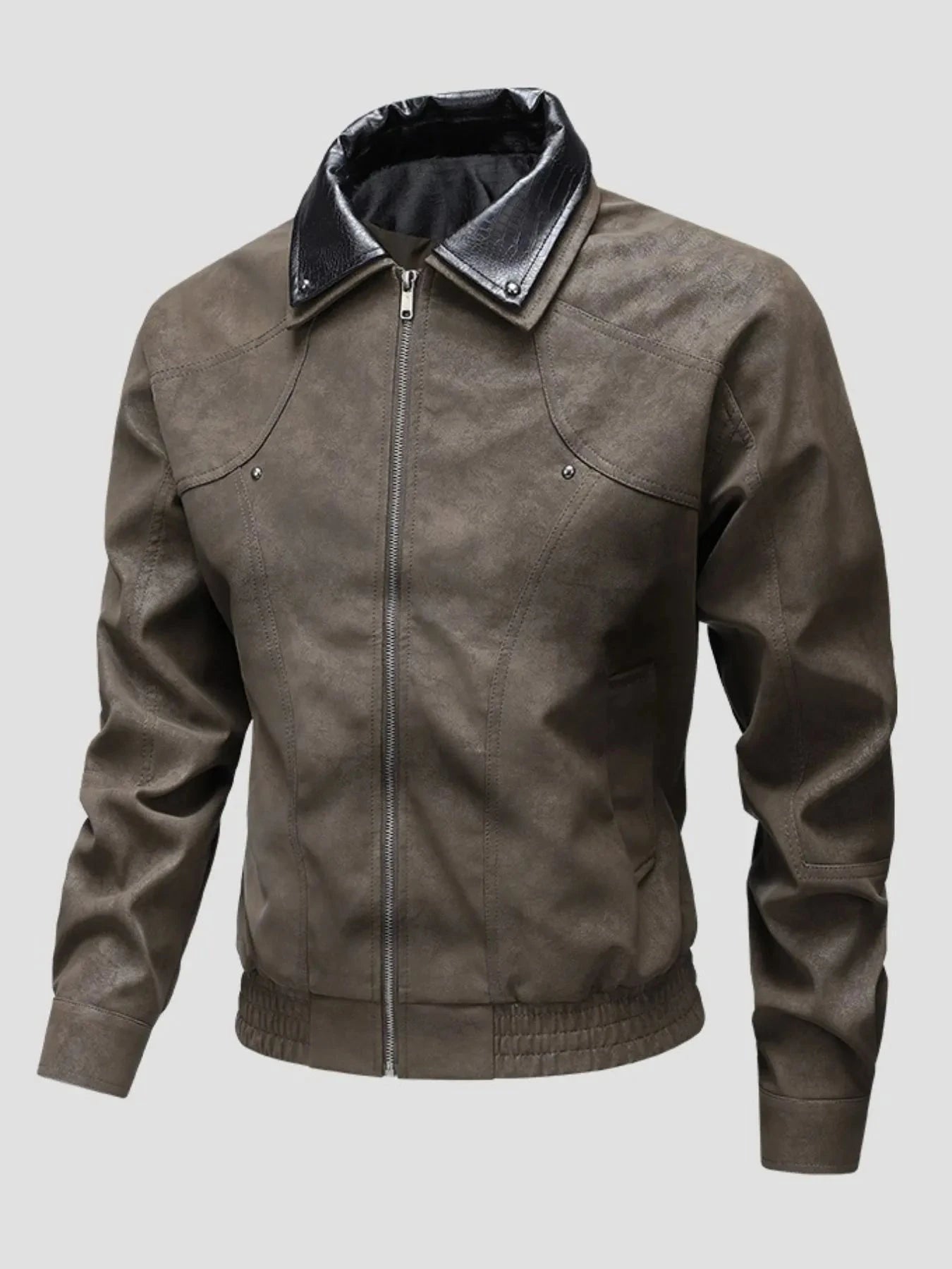IREP Stealth Wealth Jericho Leather Bomber Jacket Jacket iRepBrand