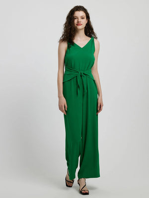 IREP Stealth Wealth Julietta Tie Front Sleeveless Jumpsuit Jumpsuit iRepBrand