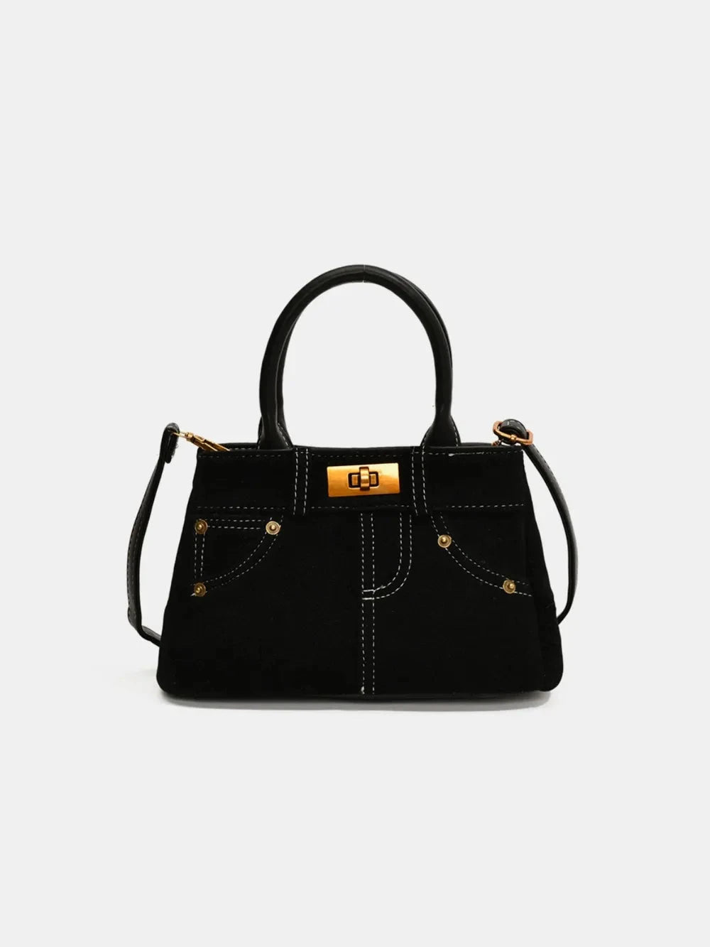 IREP Stealth Wealth Lucius Leather and Suede Double-Use Handbag  iRepBrand