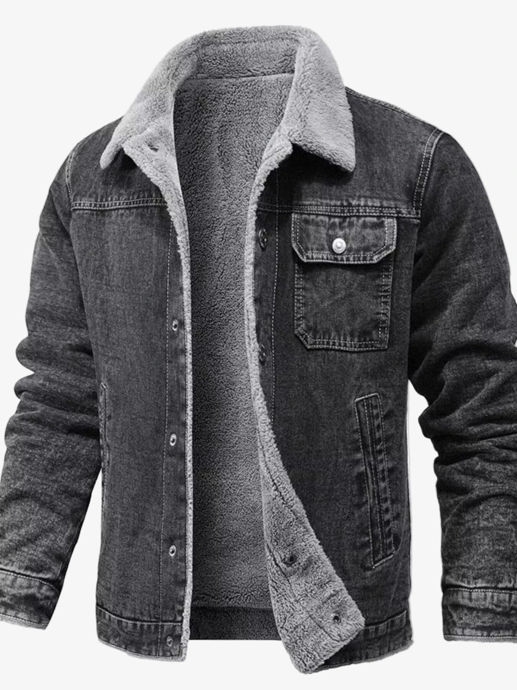 IREP Stealth Wealth Macfadyen Sherpa Lined Denim Jacket Jacket iRepBrand