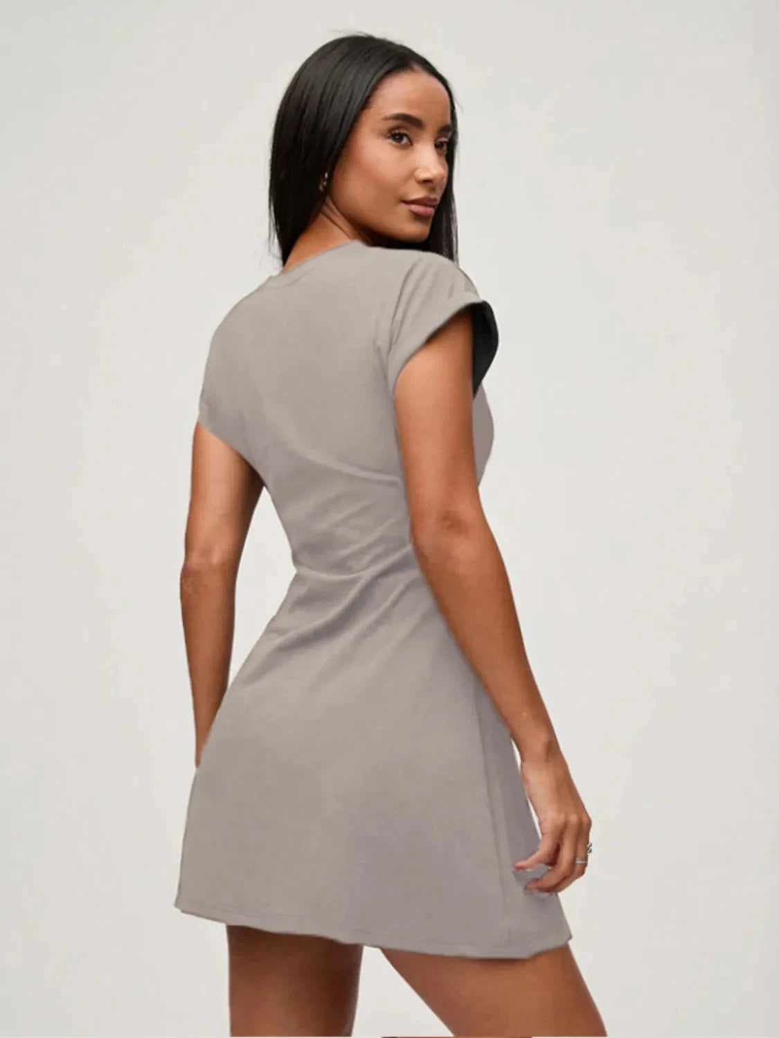 IREP Stealth Wealth Mariah Short Sleeve Mini Tee Dress Dress iRepBrand