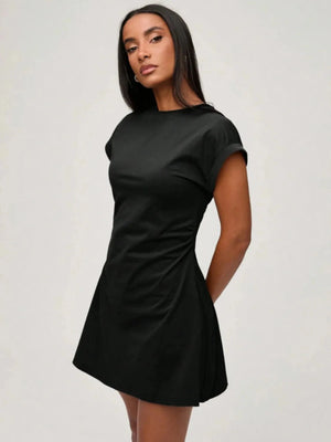 IREP Stealth Wealth Mariah Short Sleeve Mini Tee Dress Dress iRepBrand