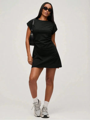 IREP Stealth Wealth Mariah Short Sleeve Mini Tee Dress Dress iRepBrand