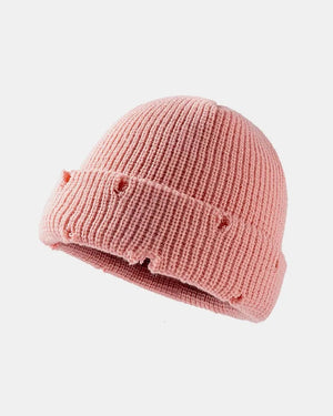 IREP Stealth Wealth Mavis Distressed Cuffed Knit Hat Hat iRepBrand