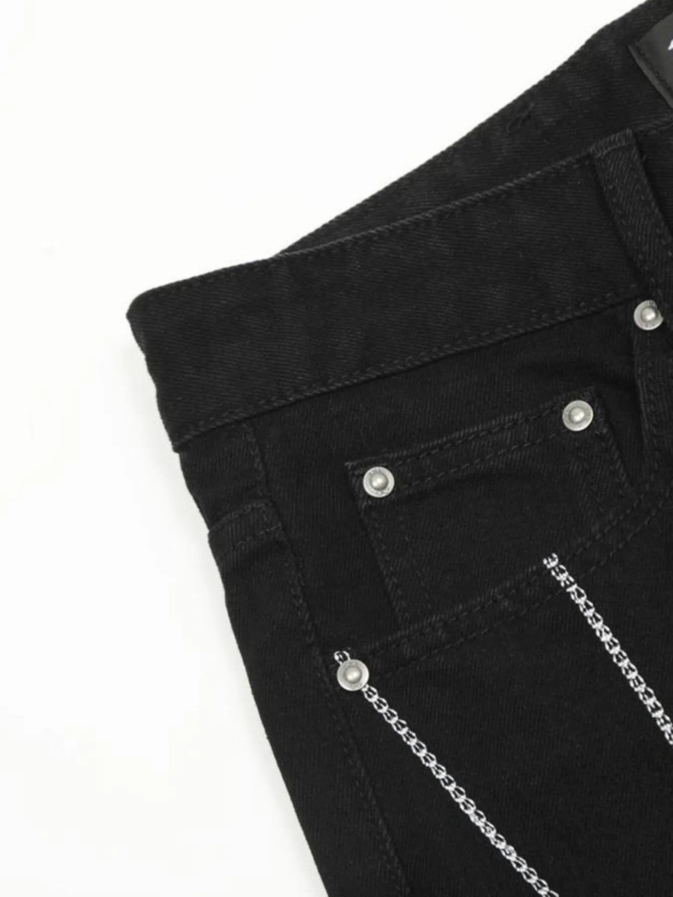 IREP Stealth Wealth Men's Spider Web Embroidered Flared Jeans iRepBrand