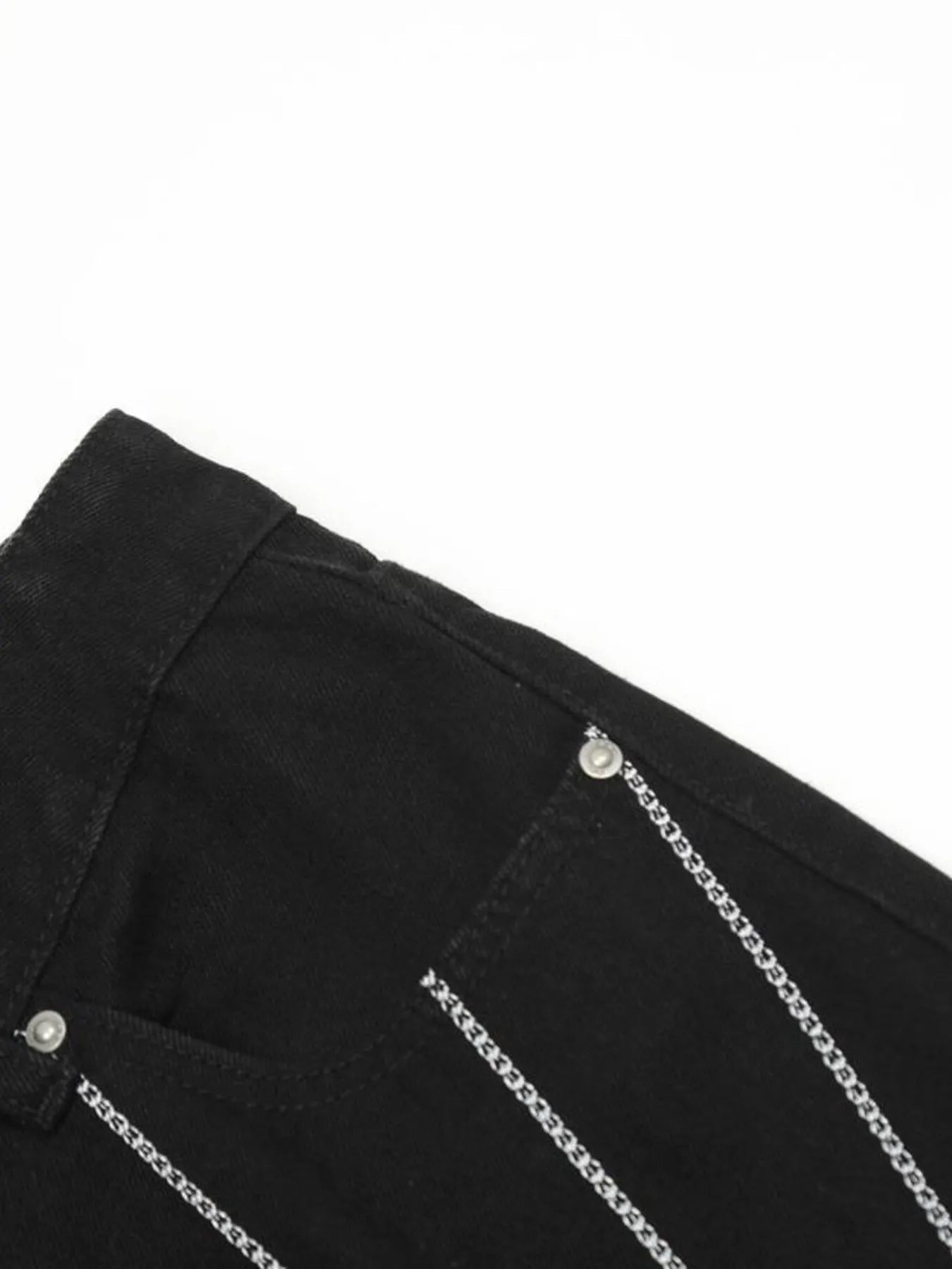 IREP Stealth Wealth Men's Spider Web Embroidered Flared Jeans iRepBrand