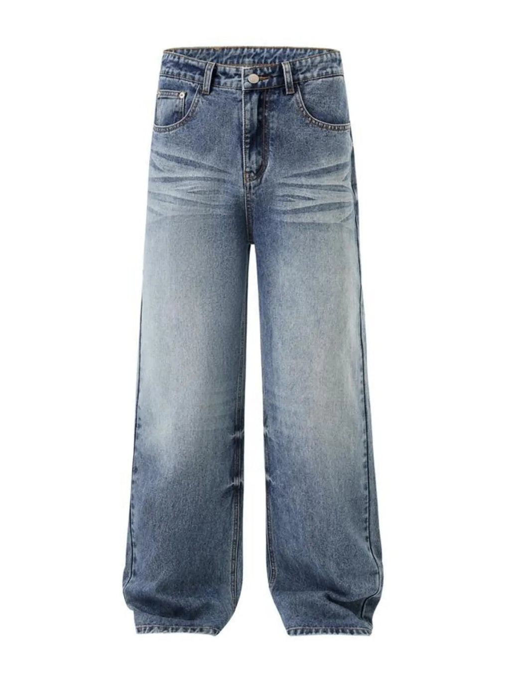IREP Stealth Wealth Men's Wash Wide Leg High-Rise Jeans iRepBrand