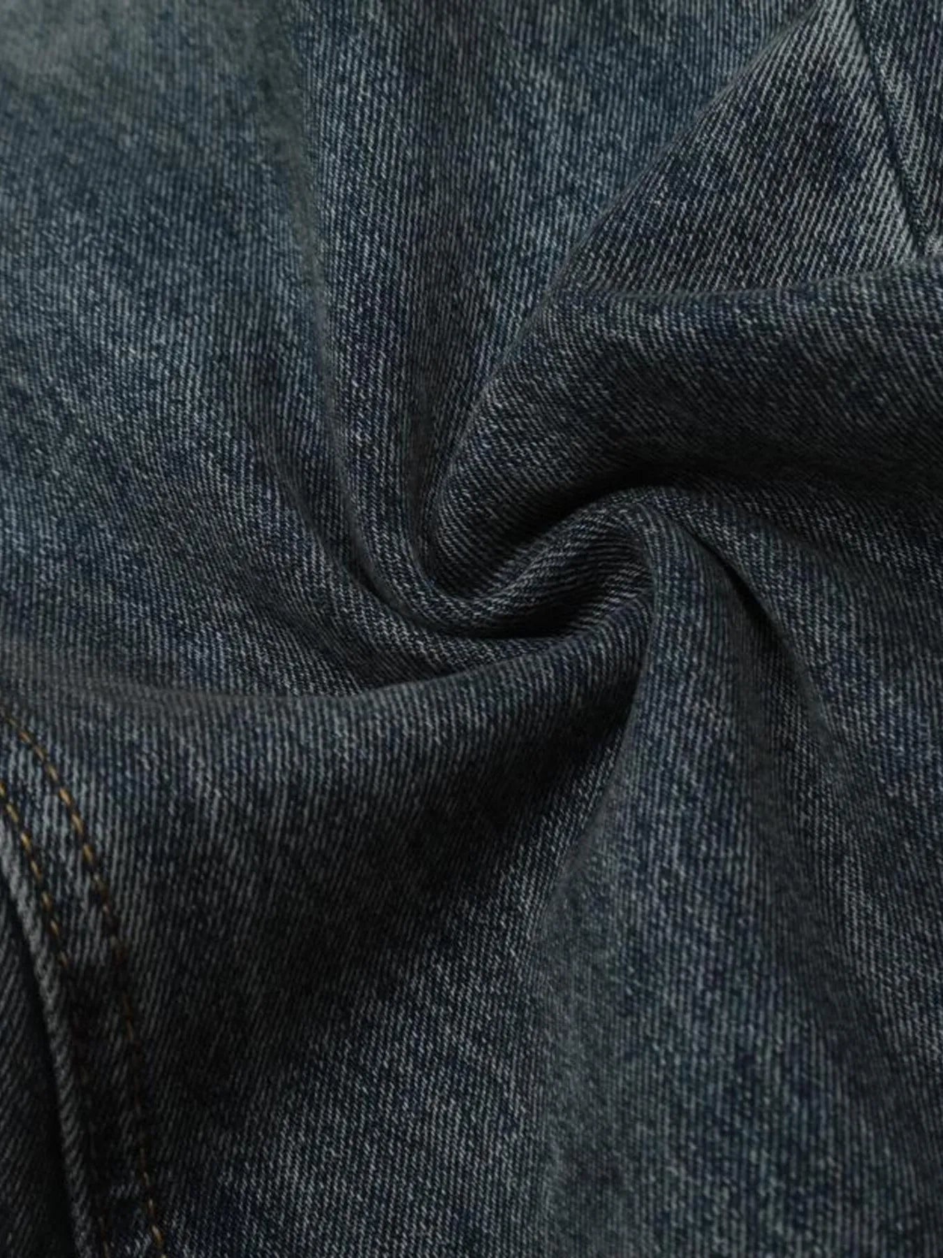 IREP Stealth Wealth Men's Washed Distressed Wide-Leg Zlec Jeans Trendsi 