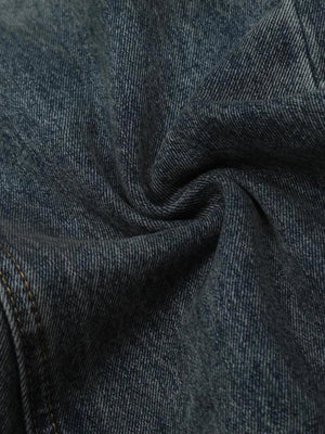 IREP Stealth Wealth Men's Washed Distressed Wide-Leg Zlec Jeans Trendsi 