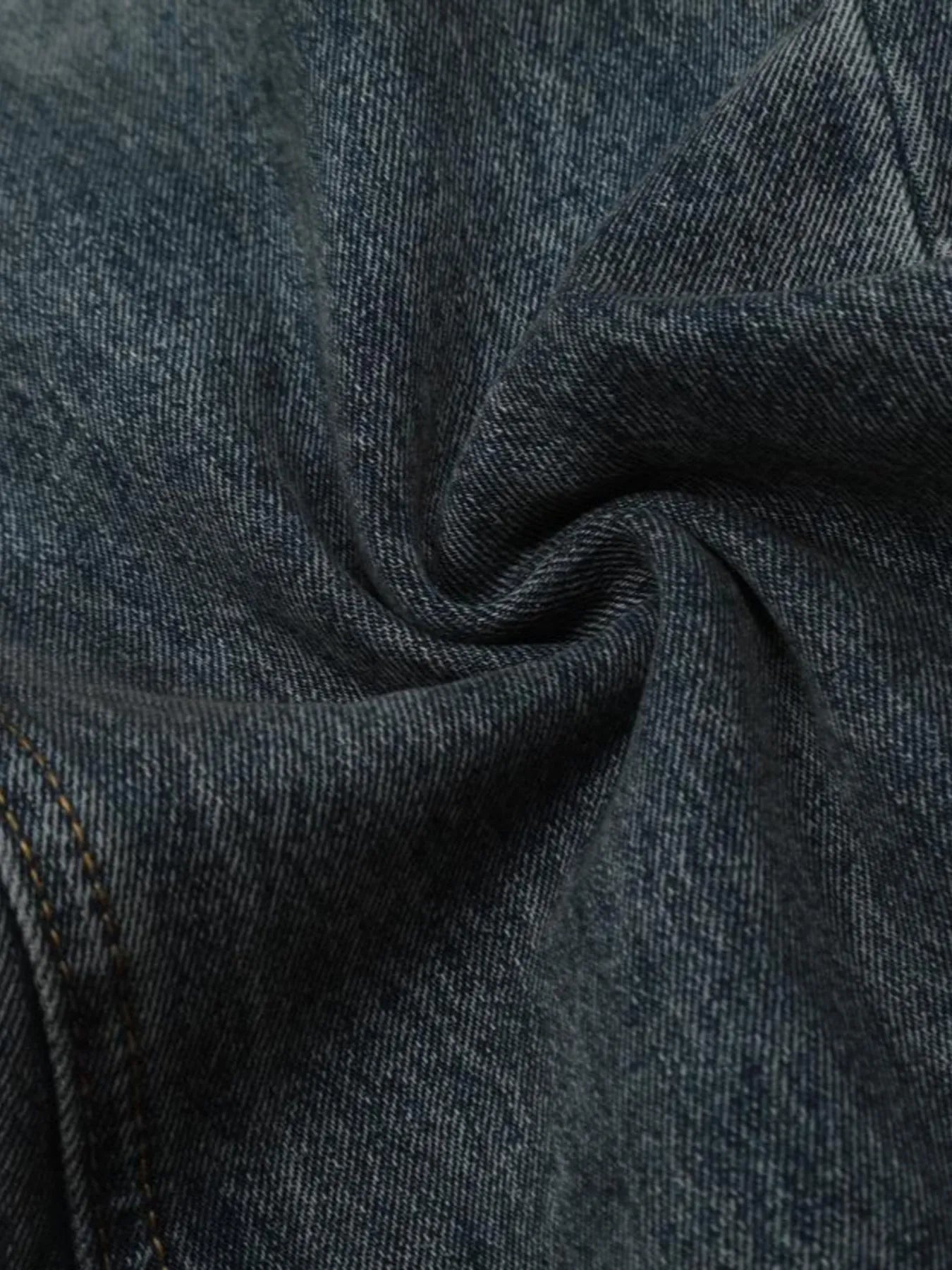 IREP Stealth Wealth Men's Washed Distressed Wide-Leg Zlec Jeans Trendsi 